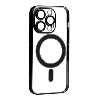 Apple iPhone 14 Pro Kılıf Kamera Korumalı Magsafe Sert PC Zore Porto Kapak Siyah