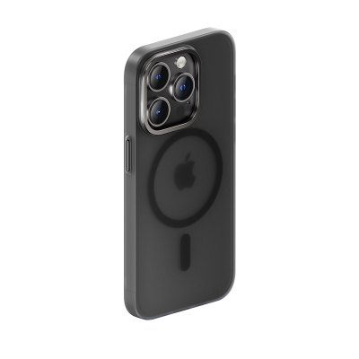 Apple iPhone 14 Pro Kılıf Wireless Şarj Destekli Benks Yeni Seri Magnetik Haze Kapak Siyah