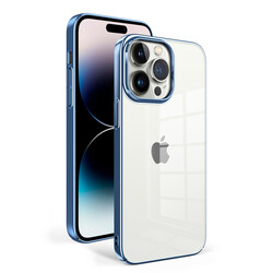 Apple iPhone 14 Pro Kılıf Zore Sun Kapak Mavi Açık