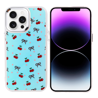 Apple iPhone 14 Pro Max Case Airbag Design Zore Hadra Cover Kiraz
