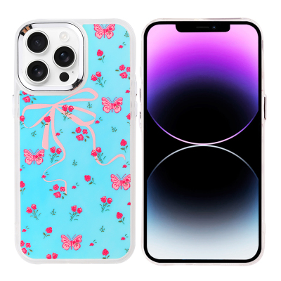 Apple iPhone 14 Pro Max Case Airbag Design Zore Hadra Cover Kelebek