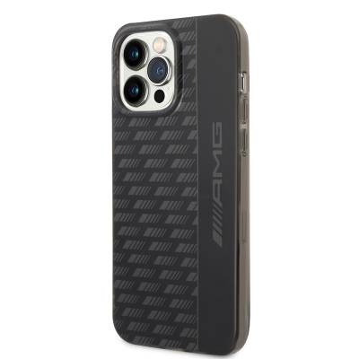 Apple iPhone 14 Pro Max Case AMG Frosted Frosted PC Carbon Design Cover Black