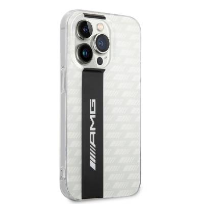 Apple iPhone 14 Pro Max Case AMG Transparent Double Layer Carbon Design II Cover White