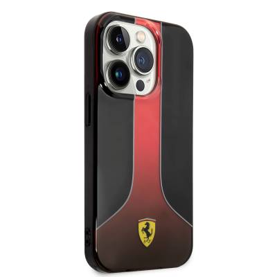 Apple iPhone 14 Pro Max Case Ferrari Gradient Printed Design Cover Red