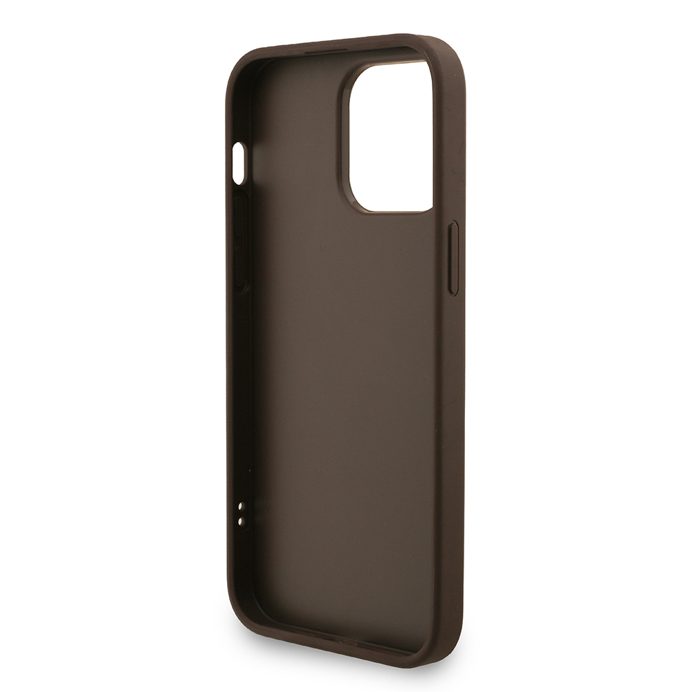 Apple iPhone 14 Pro Max Case Guess Original Licensed PU Leather Wrist Strap Rope Metal Large 4G and Text Logo Cover - 10