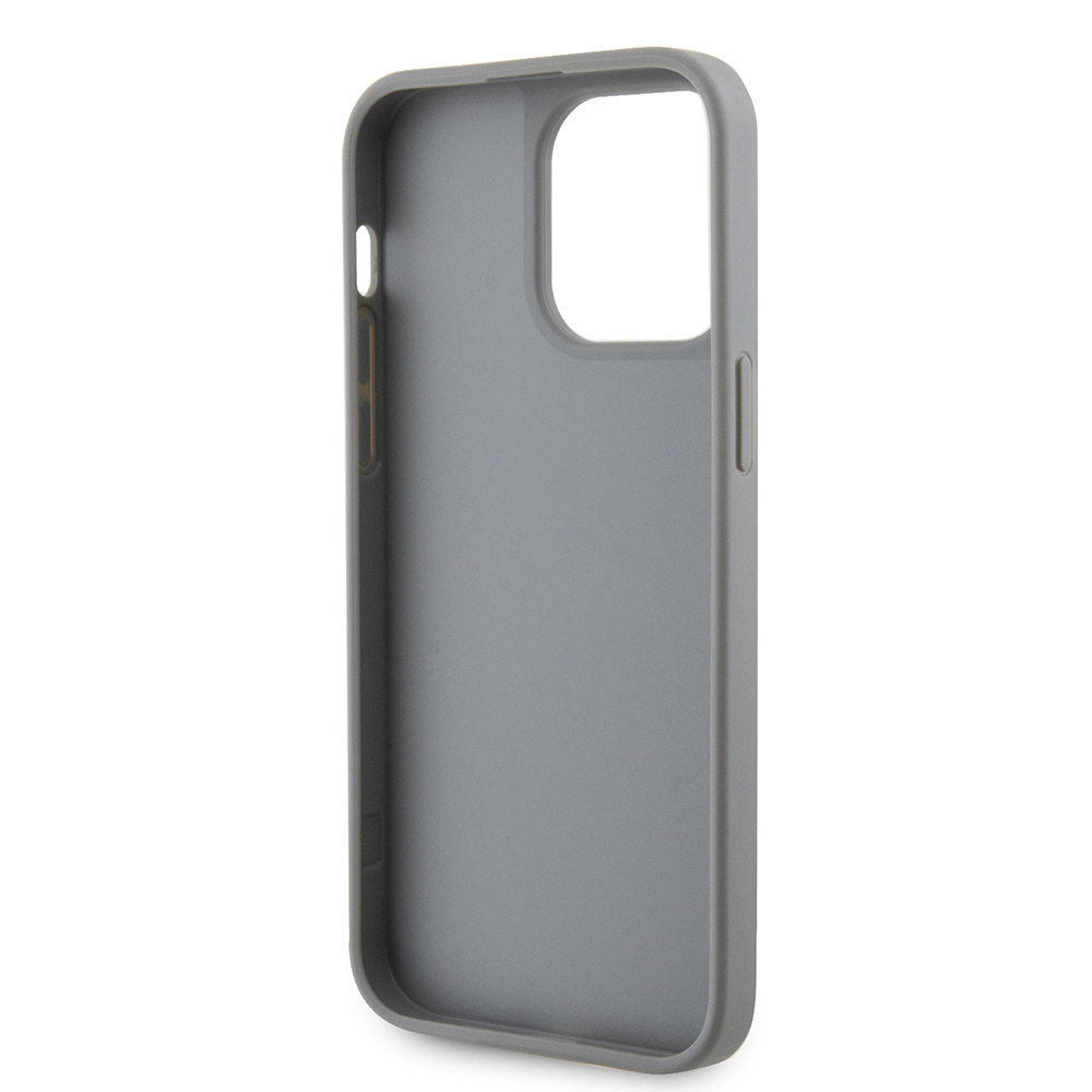 Apple iPhone 14 Pro Max Case Guess Original Licensed Stone Back Surface Triangle Logo Cover - 32
