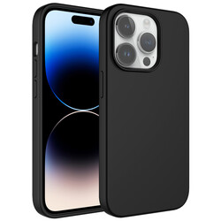 Apple iPhone 14 Pro Max Case Liquid Technology Erasable Hard Zore Kivi Cover Black