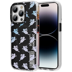 Apple iPhone 14 Pro Max Case Magsafe Charge Youngkit Play Rabbit Series Cover Black