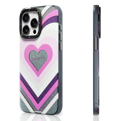 Apple iPhone 14 Pro Max Case Magsafe Charging Featured YoungKit Star Dazzle Series Cover Pink