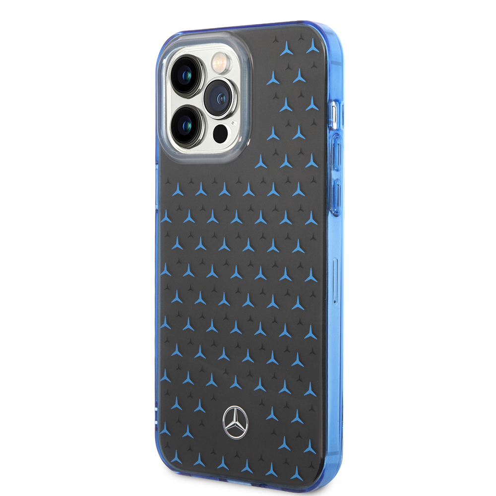 Apple iPhone 14 Pro Max Case Mercedes Benz Double Layer Star Patterned Design Cover - 10
