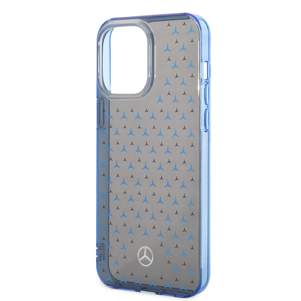 Apple iPhone 14 Pro Max Case Mercedes Benz Double Layer Star Patterned Design Cover - 14