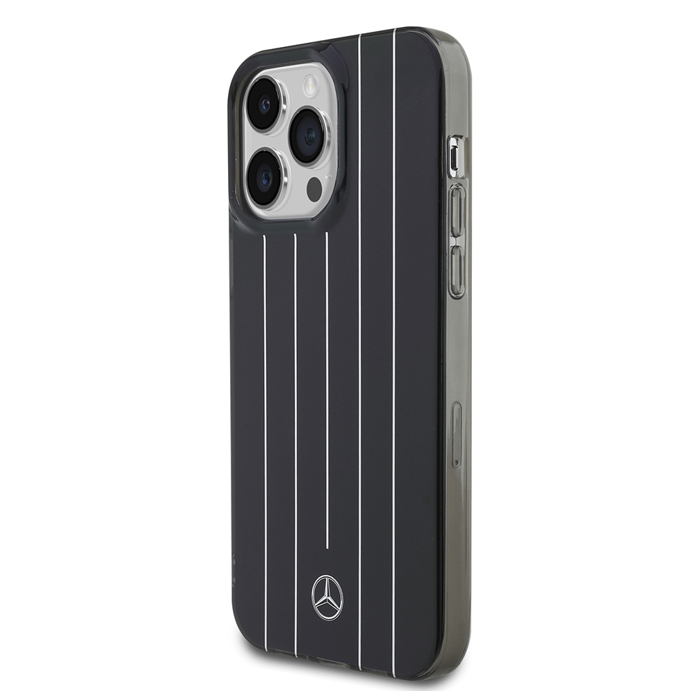 Apple iPhone 14 Pro Max Case Mercedes Benz Original Licensed New Urban 3 Hard PC Parallel Line Patterned Cover - 10