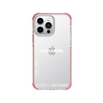 Apple iPhone 14 Pro Max Case SkinArma Transparent Airbag Design Iro Cover Red