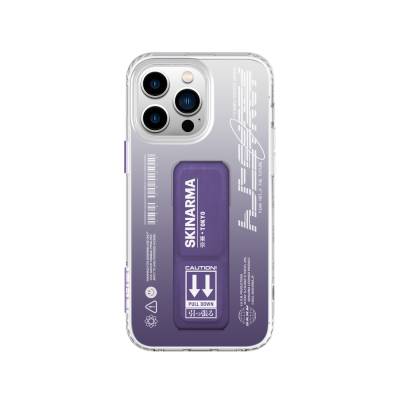 Apple iPhone 14 Pro Max Case SkinArma Transparent Design Taihi Kobai Cover with Stand Purple