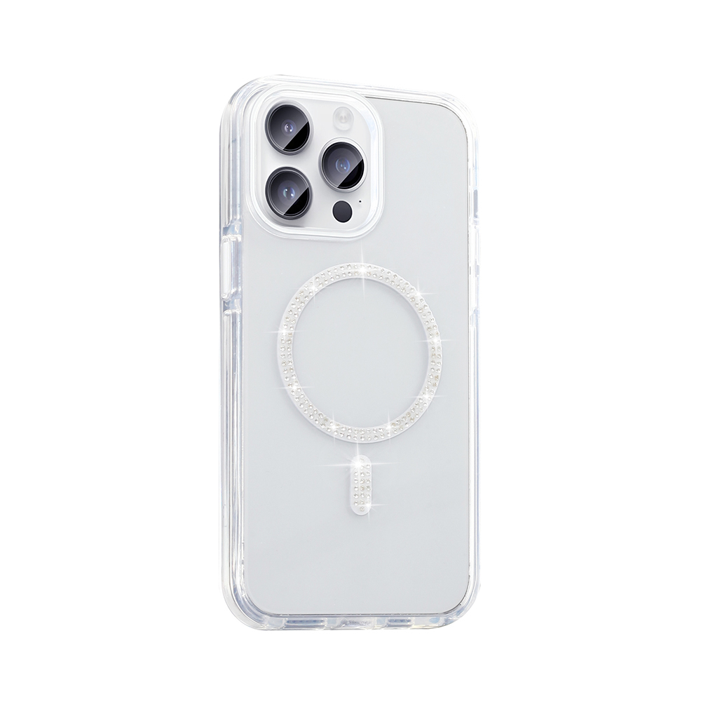 Apple iPhone 14 Pro Max Case Stone Design M-safe Charging Feature Zore Koment Silicone Cover - 5