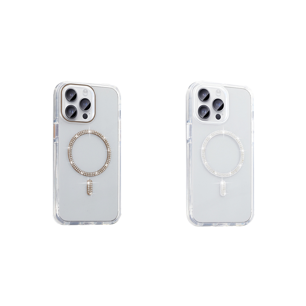 Apple iPhone 14 Pro Max Case Stone Design M-safe Charging Feature Zore Koment Silicone Cover - 6
