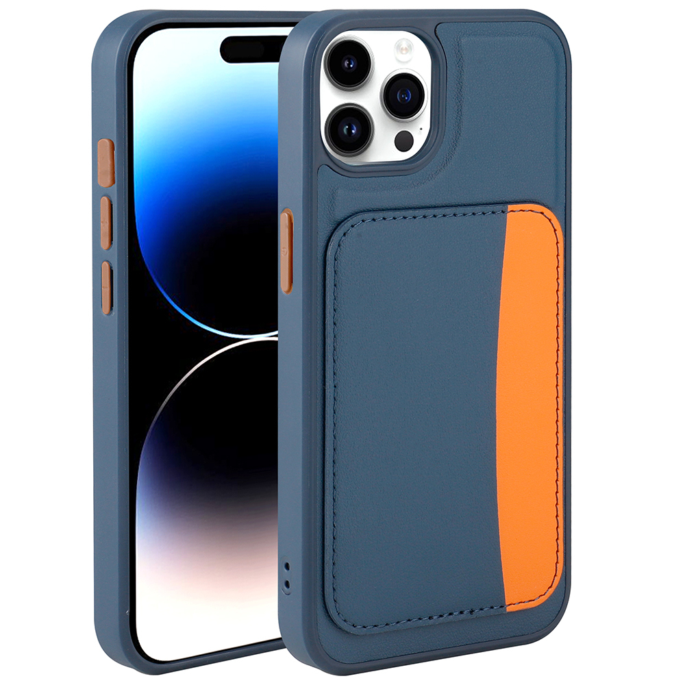 Apple iPhone 14 Pro Max Case with Card Holder Zore X-Card Silicone Cover - 1