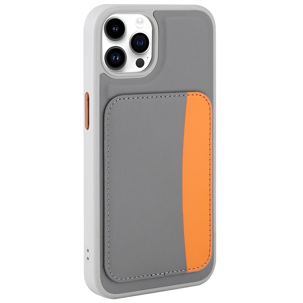 Apple iPhone 14 Pro Max Case with Card Holder Zore X-Card Silicone Cover - 10