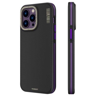 Apple iPhone 14 Pro Max Case YoungKit 600D Cover with Magsafe Charging Purple