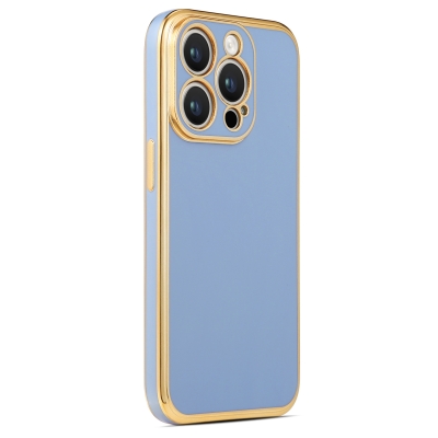 Apple iPhone 14 Pro Max Case Zore Bark Cover Blue
