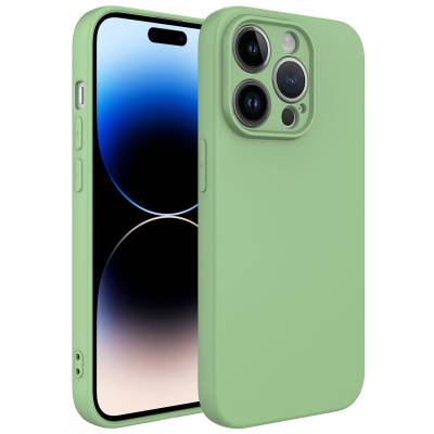 Apple iPhone 14 Pro Max Case Zore Camera Protected Mara Launch Cover Açık Yeşil