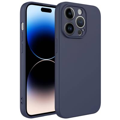 Apple iPhone 14 Pro Max Case Zore Camera Protected Mara Launch Cover Navy blue