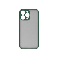 Apple iPhone 14 Pro Max Case Zore Hux Cover Dark Green