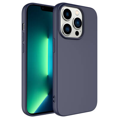 Apple iPhone 14 Pro Max Case Zore LSR Lansman Cover Navy blue