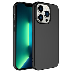 Apple iPhone 14 Pro Max Case Zore Mara Lansman Cover Black