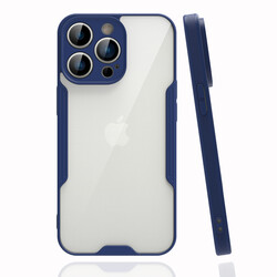 Apple iPhone 14 Pro Max Case Zore Parfe Cover Navy blue