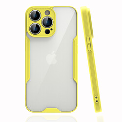 Apple iPhone 14 Pro Max Case Zore Parfe Cover Yellow