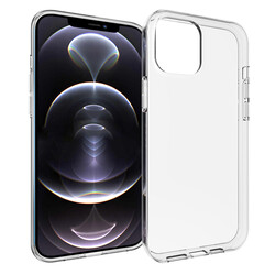 Apple iPhone 14 Pro Max Case Zore Super Silicon Cover Colorless