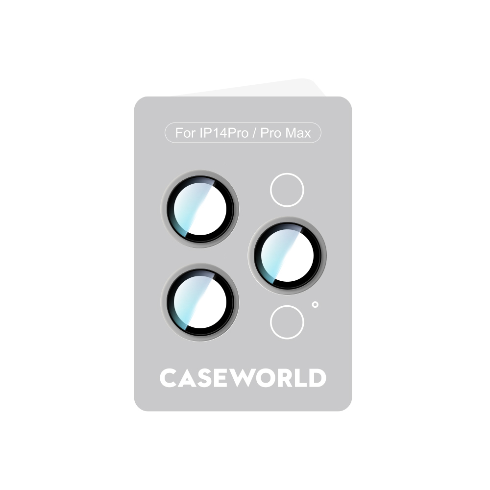 Apple iPhone 14 Pro Max CaseWorld Alloy Series Oleophobic Anti-Reflective Camera Lens Protector - 8