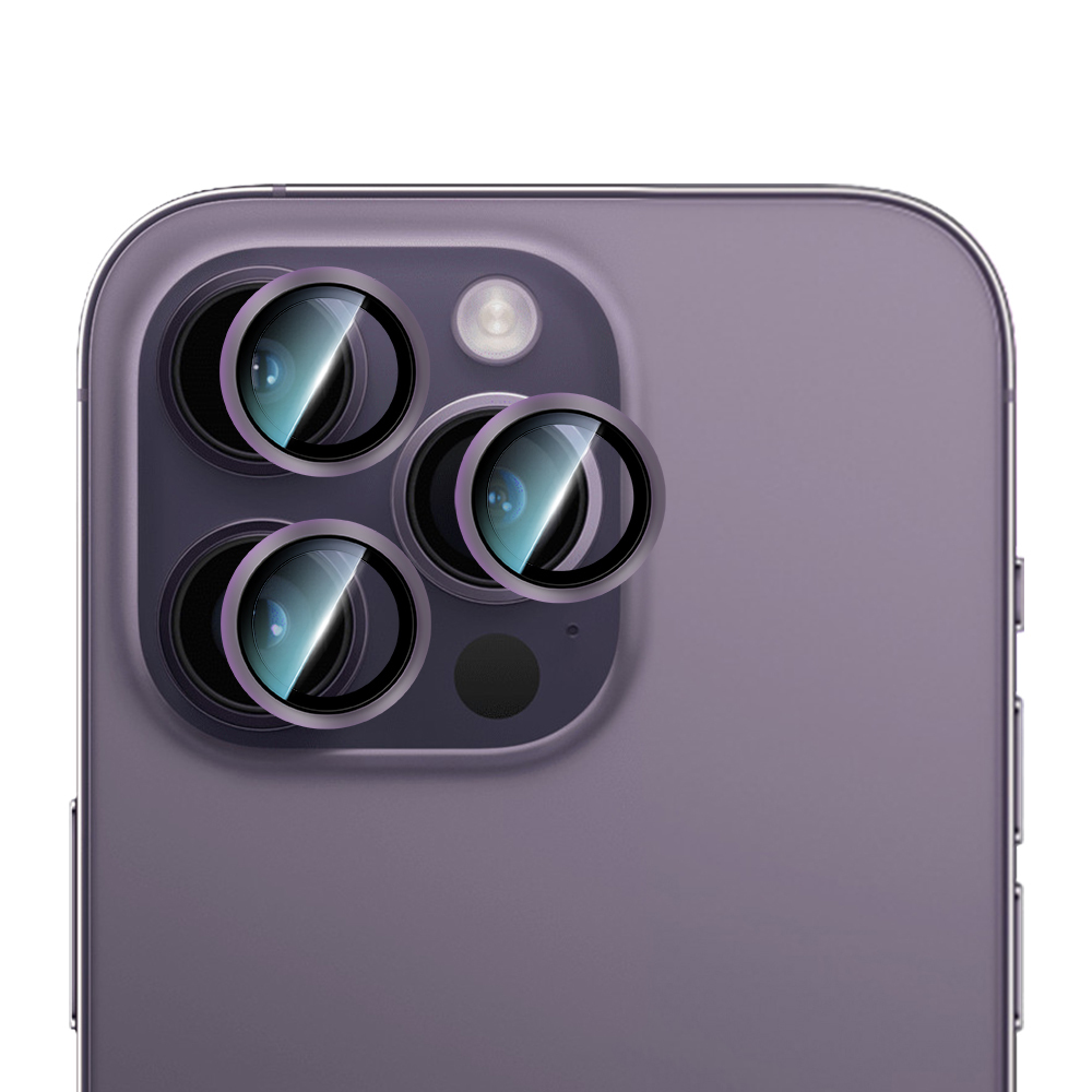 Apple iPhone 14 Pro Max CaseWorld Alloy Serisi Oleofobik Anti Reflective Kamera Lens Koruyucu - 4
