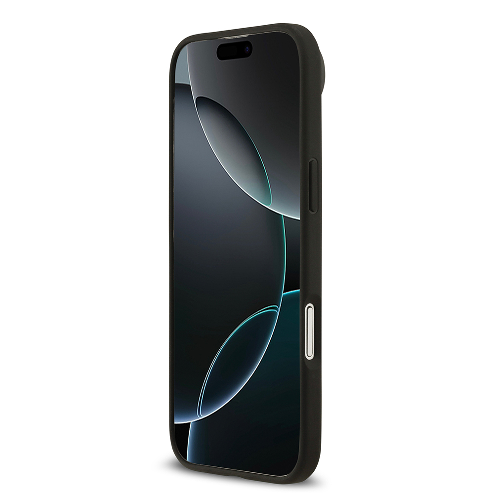Apple iPhone 17 Air Kılıf Guess Orjinal Lisanslı M-safe Şarj Özellikli Taneli Çiçek Tasarımlı Metal Yazı Logolu Kapak - 14