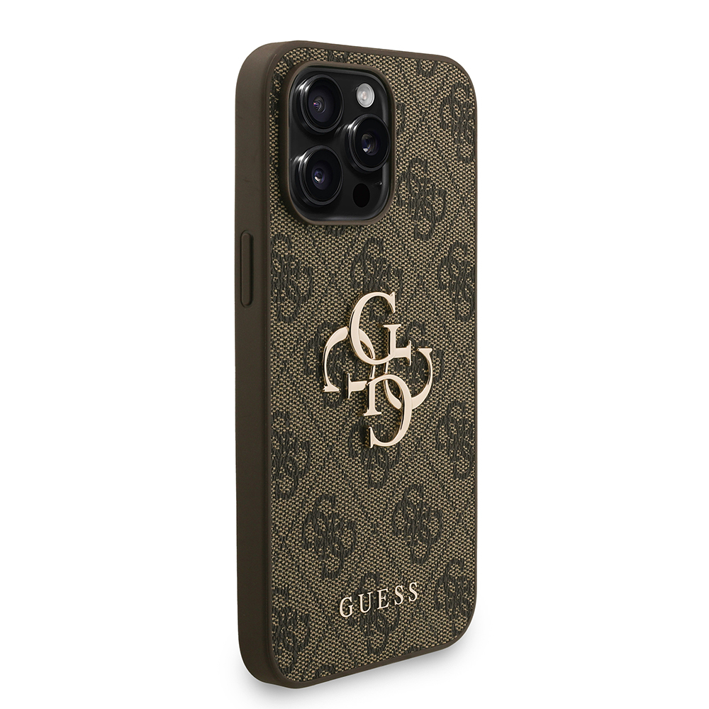Apple iPhone 14 Pro Max Kılıf Guess Orjinal Lisanslı PU Deri Bilek Askı İpli Metal Büyük 4G ve Yazı Logolu Kapak - 7