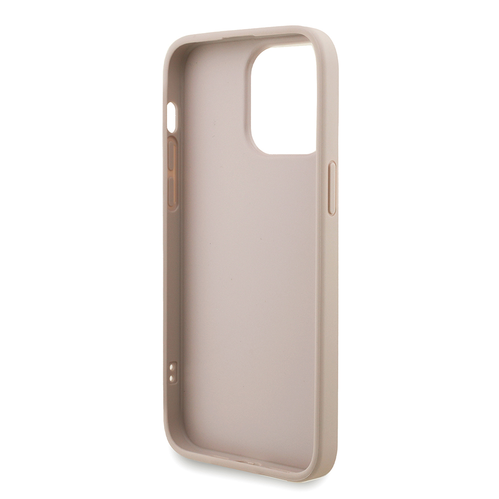Apple iPhone 14 Pro Max Kılıf Guess Orjinal Lisanslı PU Deri Bilek Askı İpli Metal Büyük 4G ve Yazı Logolu Kapak - 24