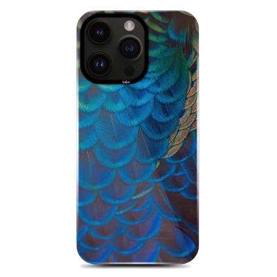 Apple iPhone 14 Pro Max Kılıf HD Desenli Kajsa Shield Plus Wild Serisi Kapak Mavi