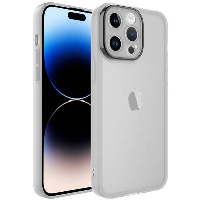 Apple iPhone 14 Pro Max Kılıf Kamera Korumalı Transparan Zore Post Kapak Renksiz