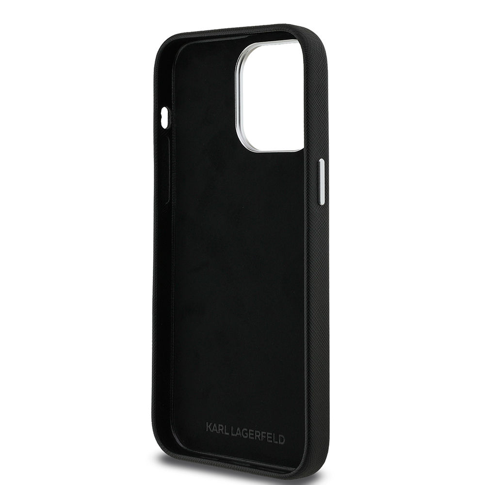 Apple iPhone 14 Pro Max Kılıf Karl Lagerfeld Orjinal Lisanslı K&C Heads Pin Kapak - 8