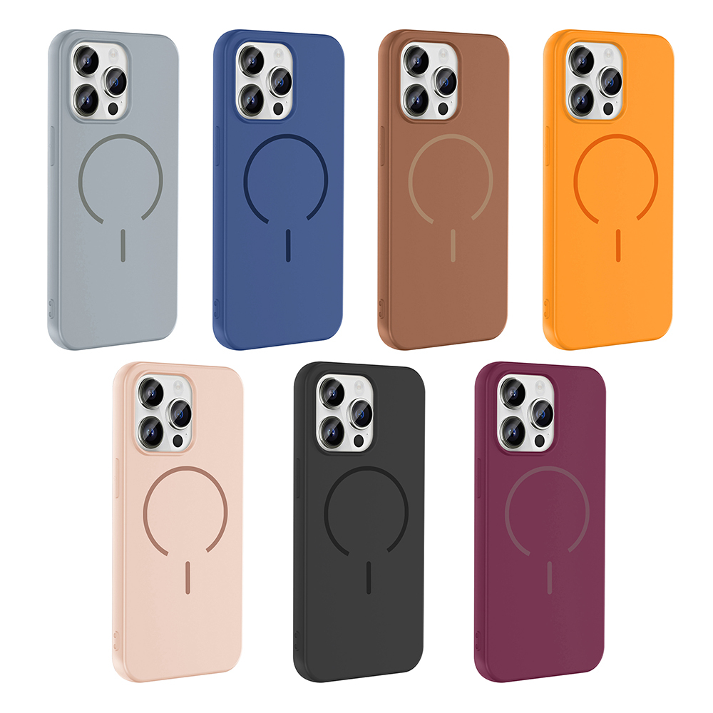 Apple iPhone 14 Pro Max Kılıf M-safe Şarj Özellikli Zore Meta Kapak - 23