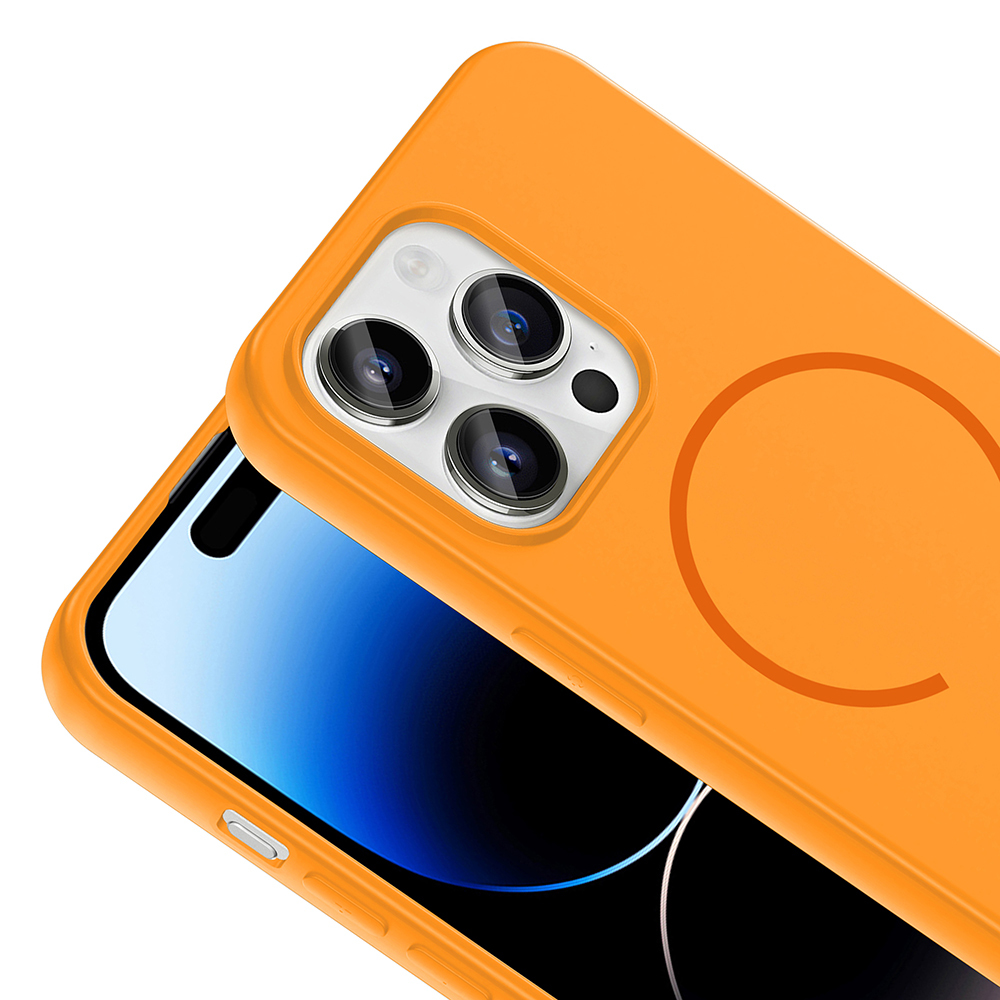 Apple iPhone 14 Pro Max Kılıf M-safe Şarj Özellikli Zore Meta Kapak - 18