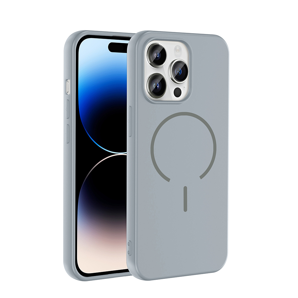 Apple iPhone 14 Pro Max Kılıf M-safe Şarj Özellikli Zore Meta Kapak - 1