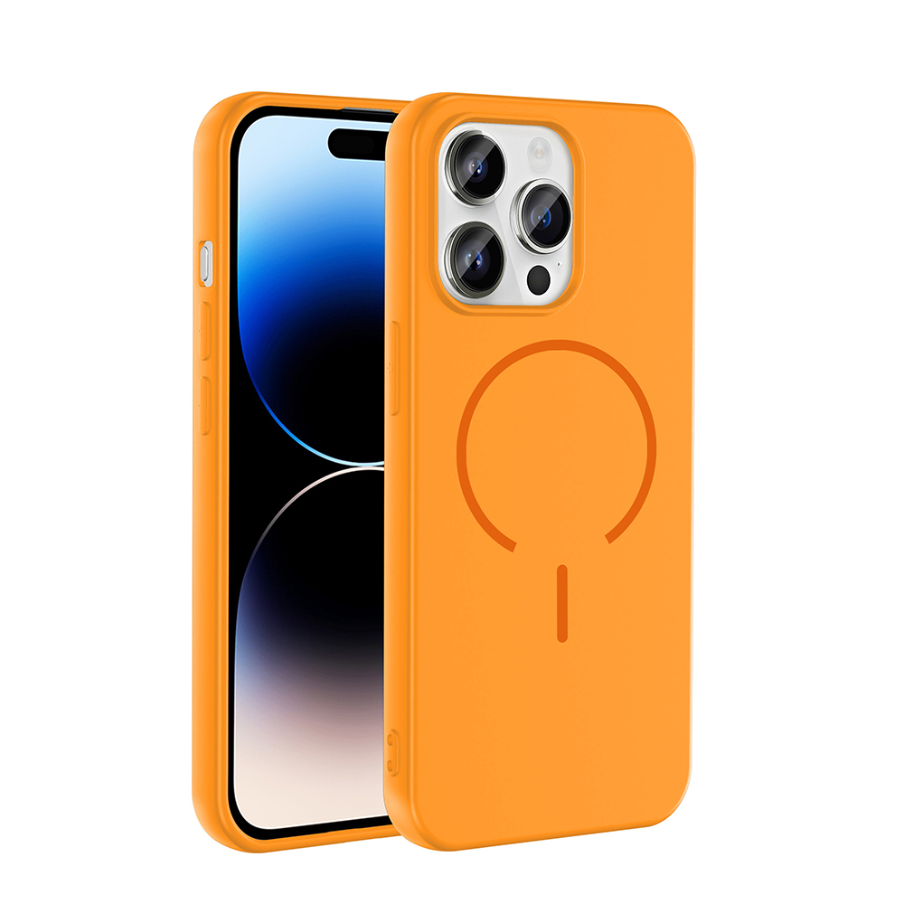 Apple iPhone 14 Pro Max Kılıf M-safe Şarj Özellikli Zore Meta Kapak - 5