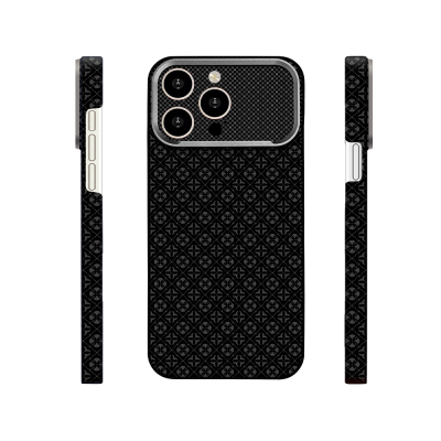 Apple iPhone 14 Pro Max Kılıf M-Safe Şarj Özellikli Zore Paris Velix Sert PC Kapak Siyah