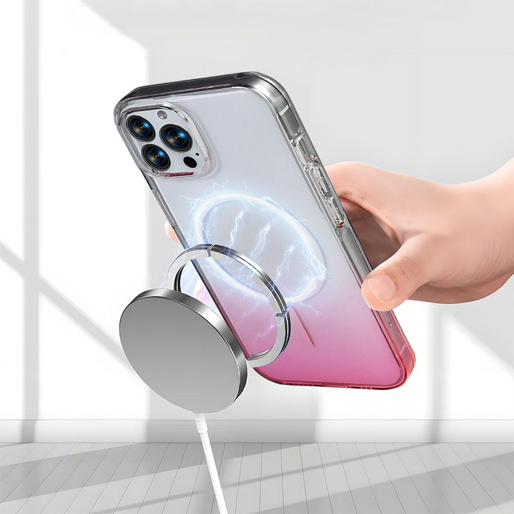 Apple iPhone 14 Pro Max Kılıf M-Safe Şarj Özellikli Zore Septik Silikon Kapak - 17