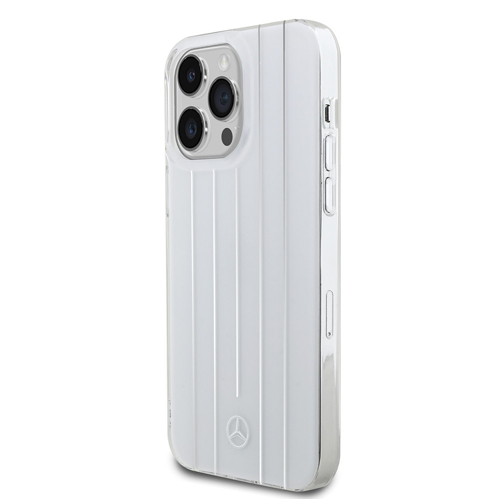 Apple iPhone 14 Pro Max Kılıf Mercedes Benz Orjinal Lisanslı New Urban 3 Sert PC Paralel Çizgi Desenli Kapak - 4