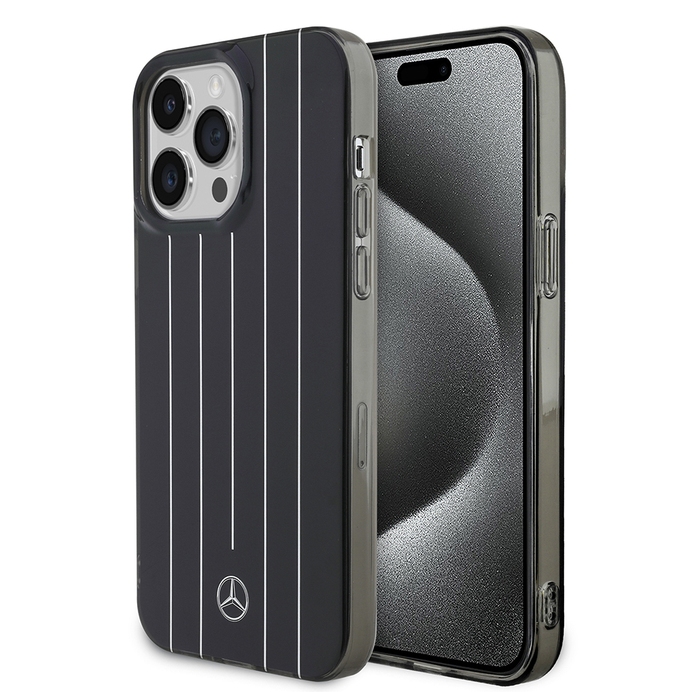 Apple iPhone 14 Pro Max Kılıf Mercedes Benz Orjinal Lisanslı New Urban 3 Sert PC Paralel Çizgi Desenli Kapak - 3