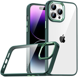 Apple iPhone 14 Pro Max Kılıf Zore Flora Kapak Yeşil
