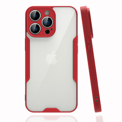 Apple iPhone 14 Pro Max Kılıf Zore Parfe Kapak Kırmızı